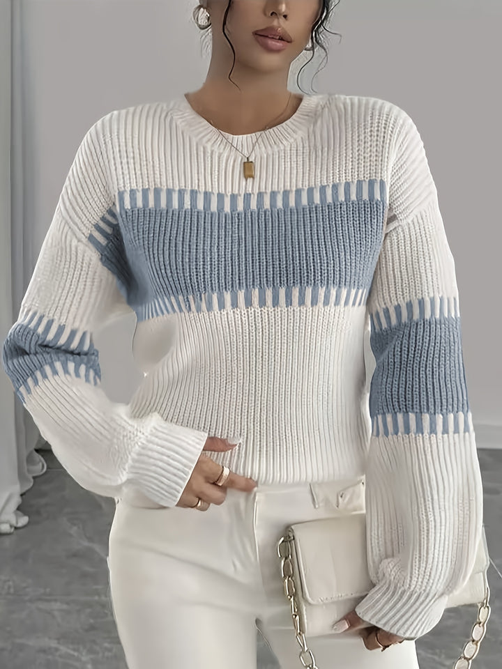 Adelaide | Colour-Block Striped Sweater