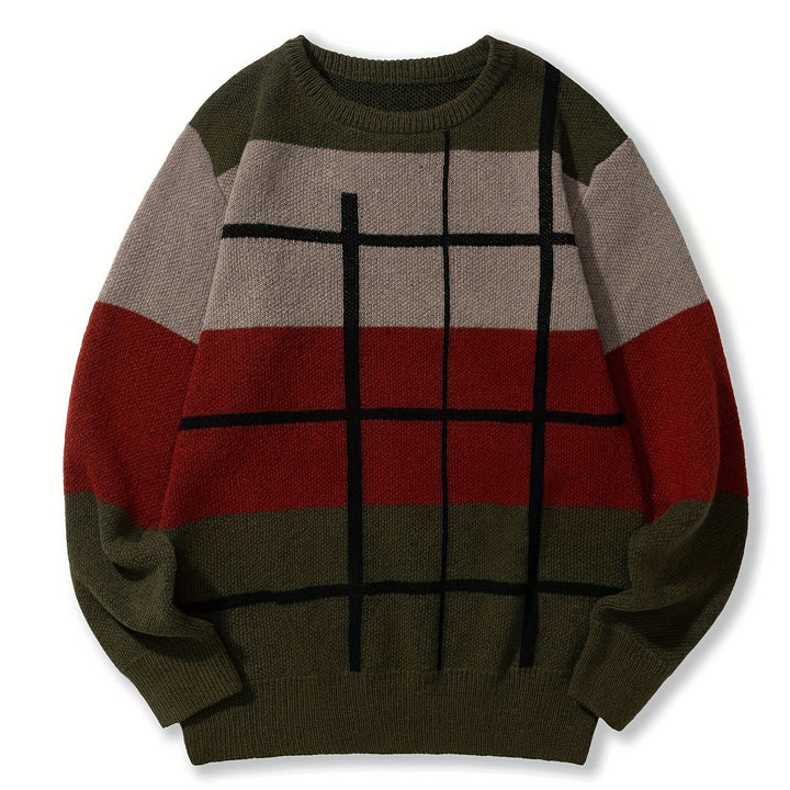 Percy | Color Block Knit Sweater