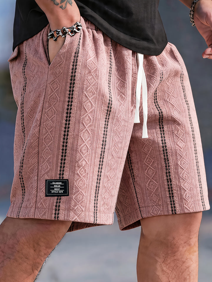 Nolan | Textured Drawstring Shorts
