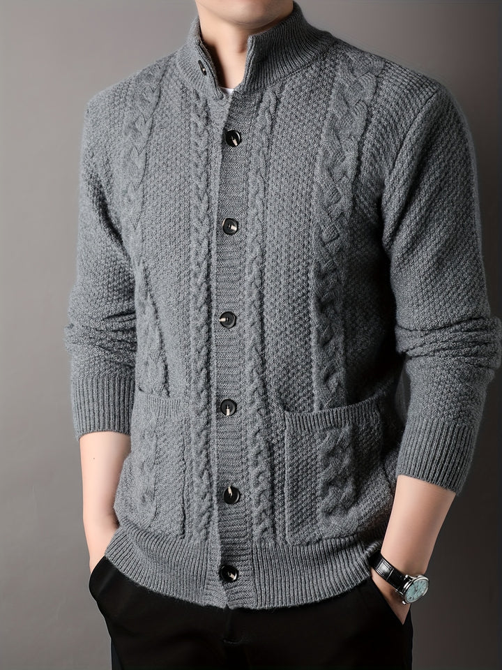 Sinclair | Textured Button-Front Cardigan