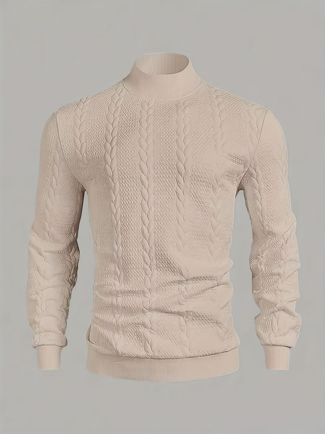Merritt | Textured High-Neck Sweatshirt