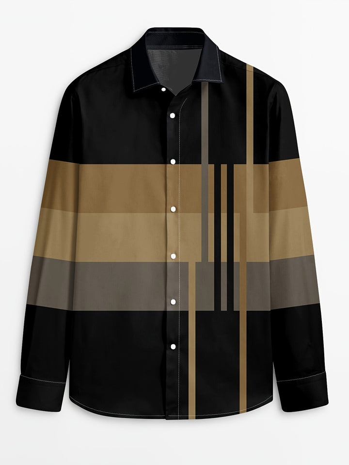 Rueben | Colour-Block Long-Sleeve Shirt