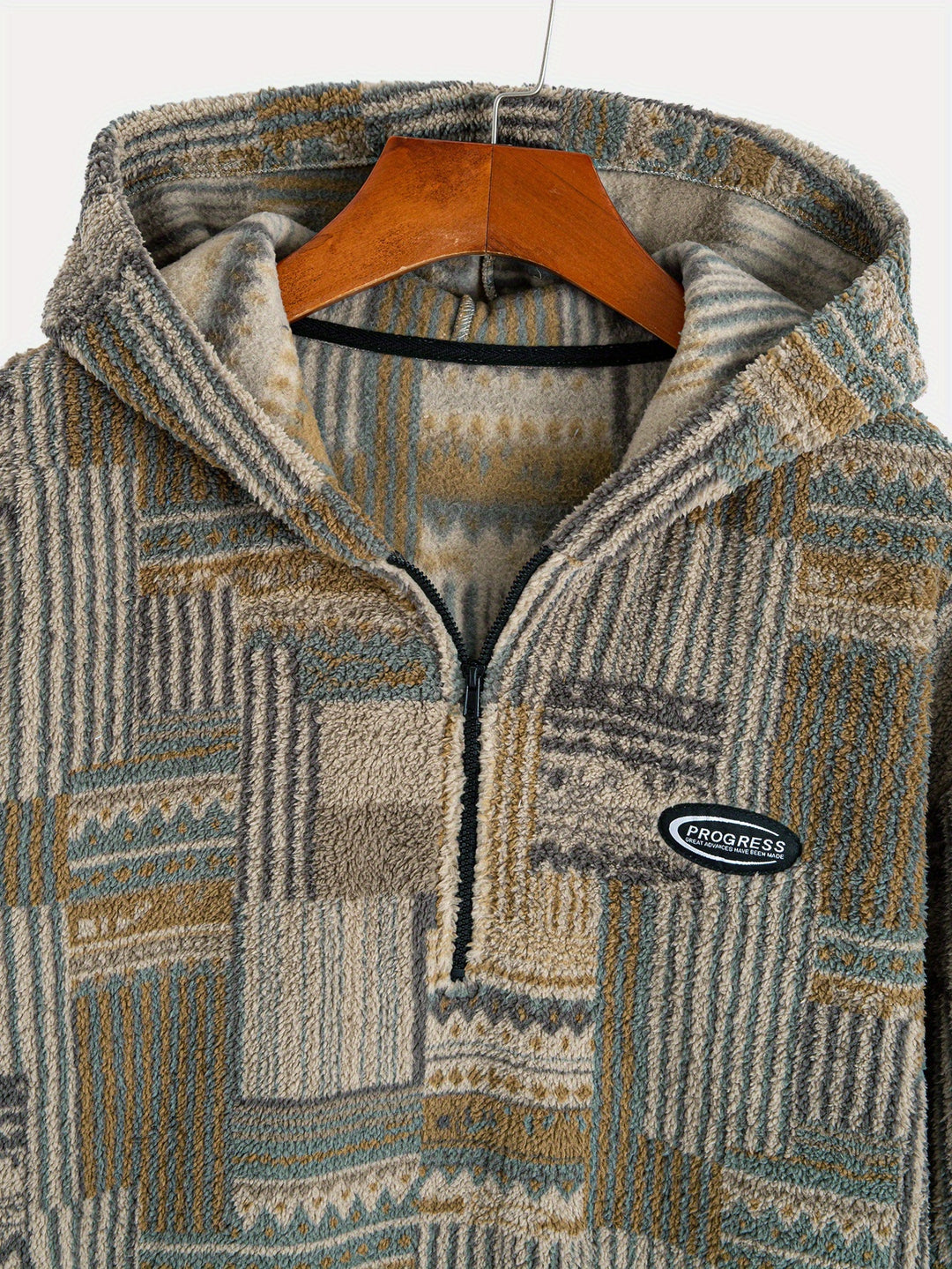 Malcolm | Patterned Quarter-Zip Pullover