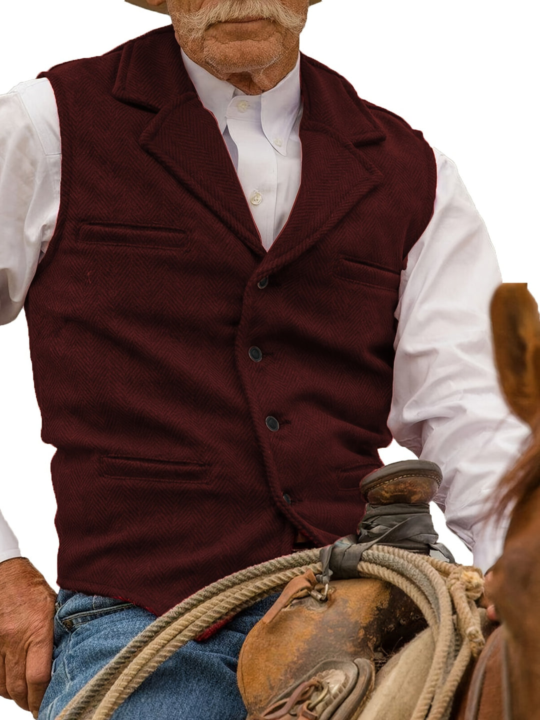 Colton | Heritage Herringbone Vest