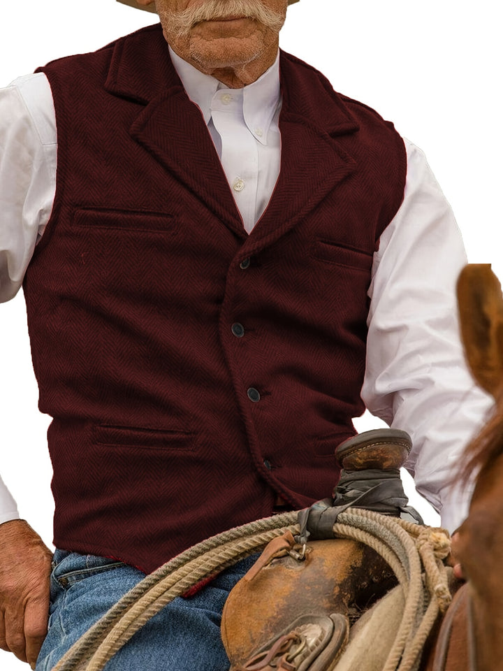 Colton | Heritage Herringbone Vest