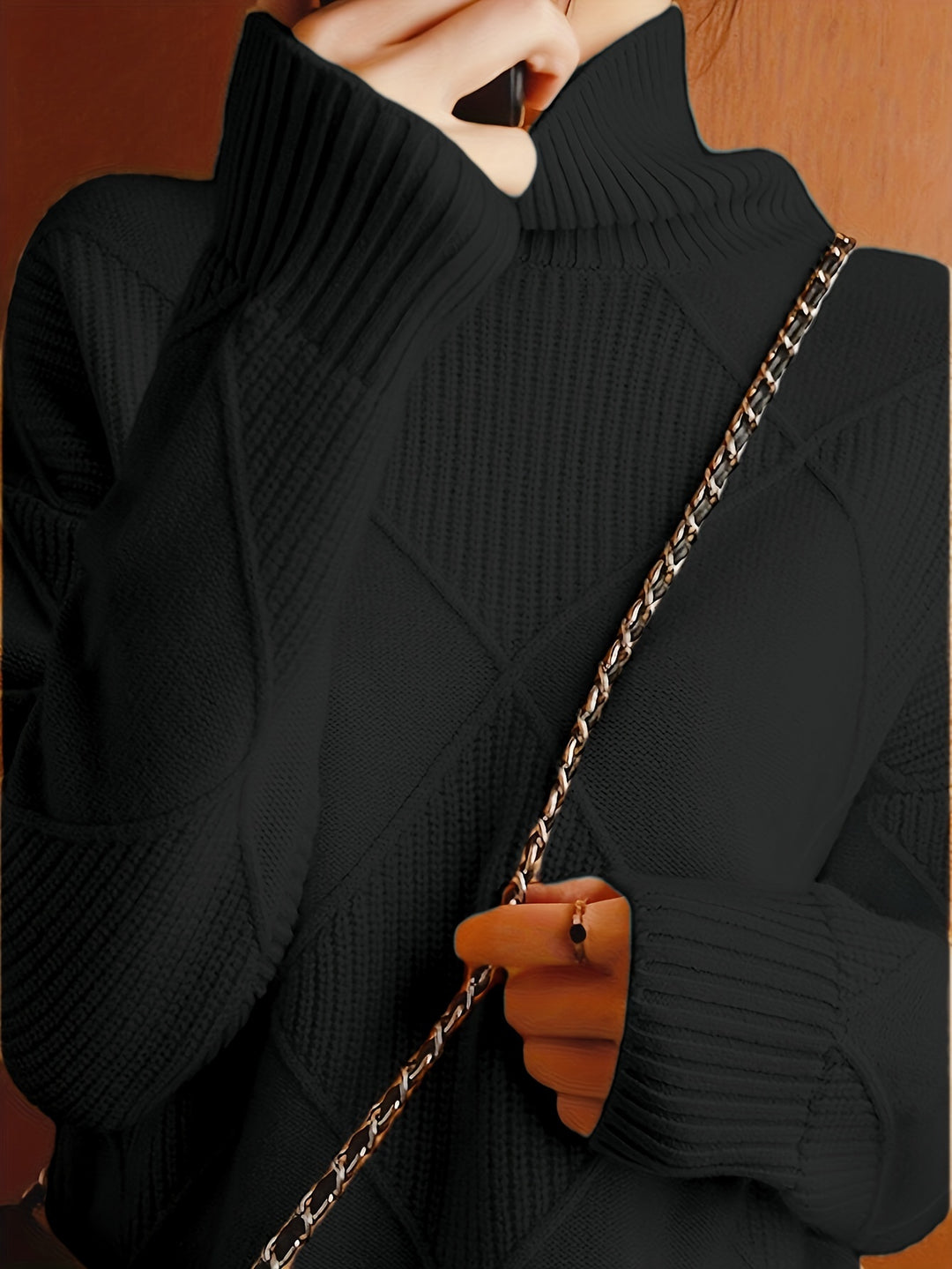 Maeve | Textured Turtleneck Sweater