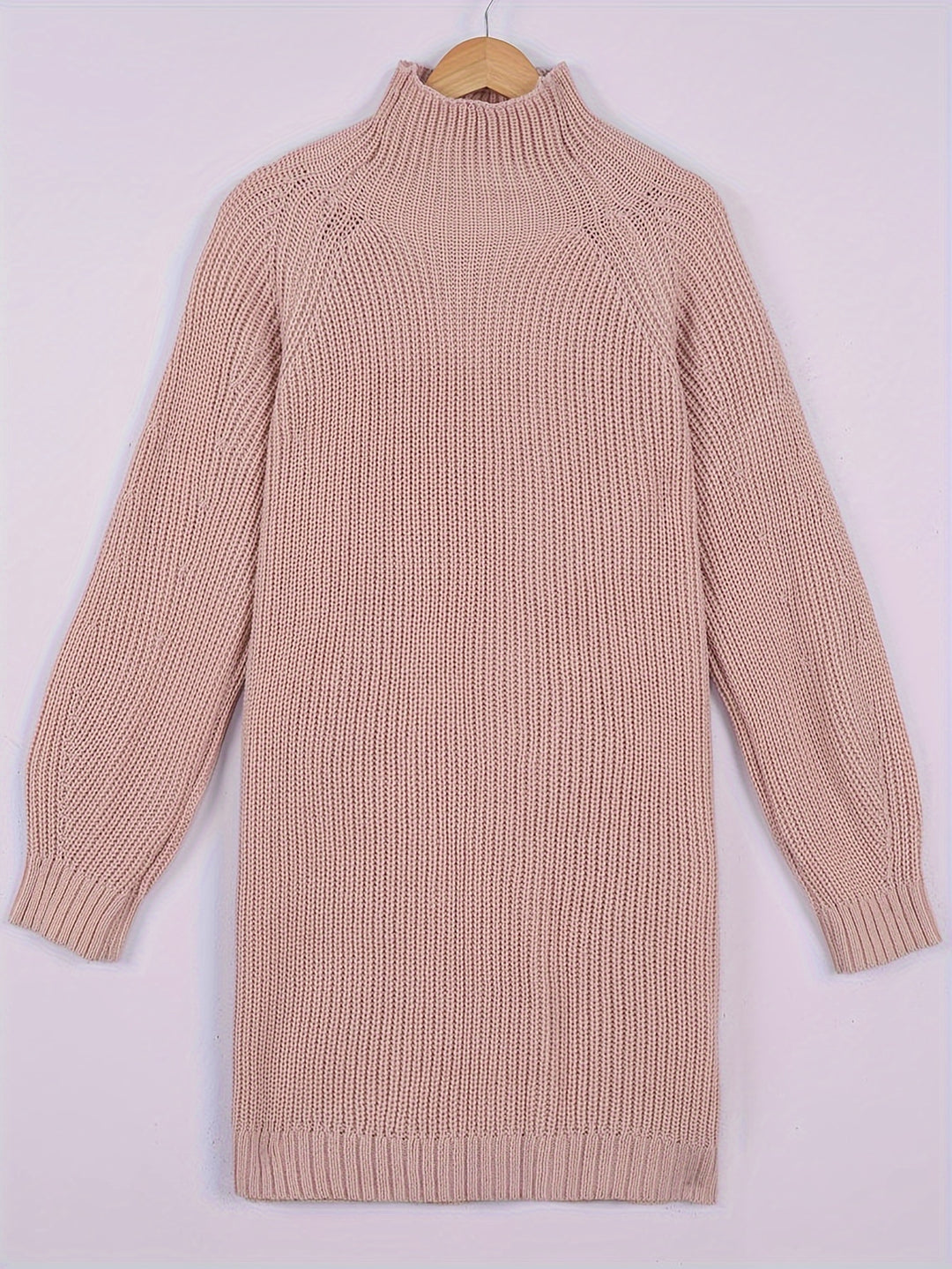 Iris | Relaxed Half-Turtleneck Sweater Dress