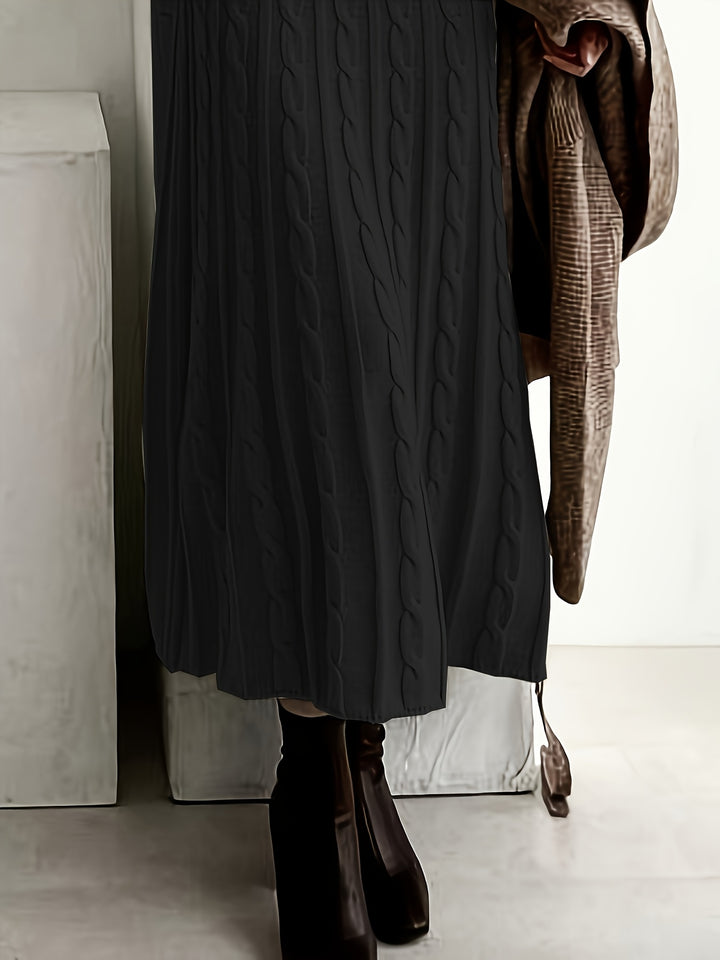 Lucinda | Cable-Knit Maxi Dress