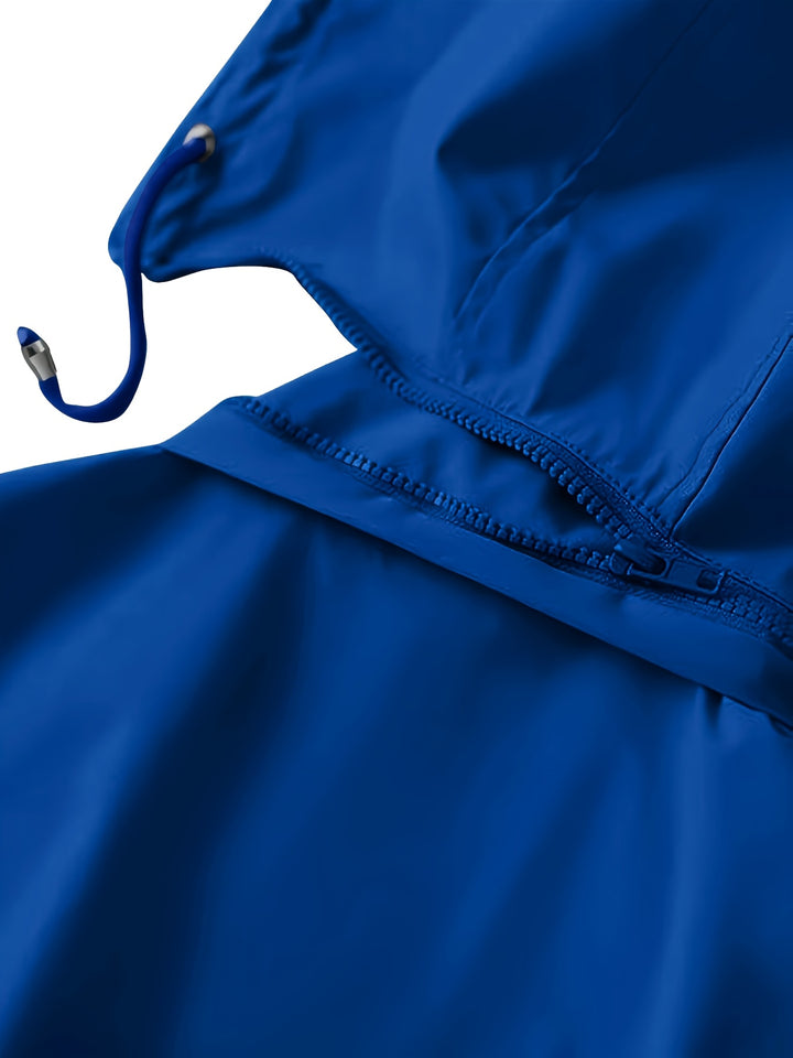 Joyce | Hooded Drawstring Rain Jacket
