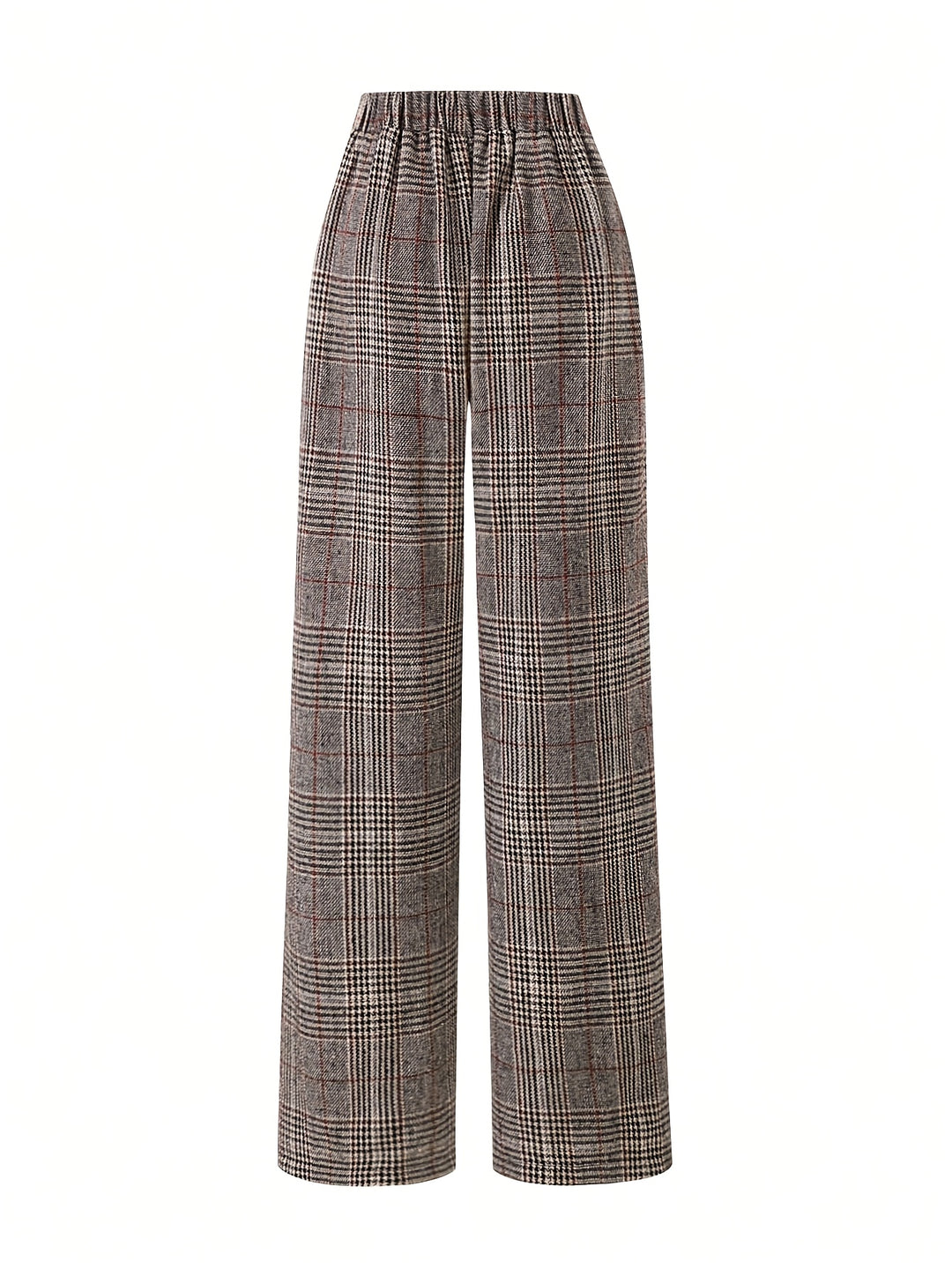 Matilda | Wide-Leg Plaid Trousers