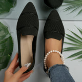 Lucia | Pointed Knit Flats