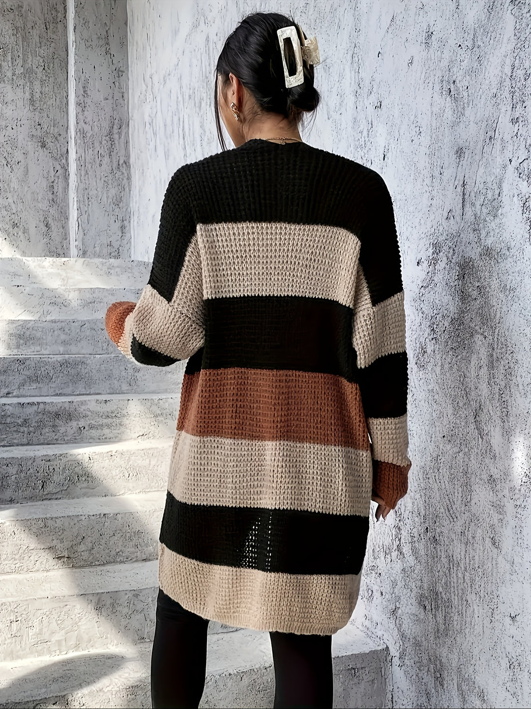 Rosalie | Colorblock Longline Cardigan