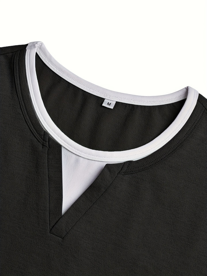 Nathan | Refined Notch-Neck Henley Shirt