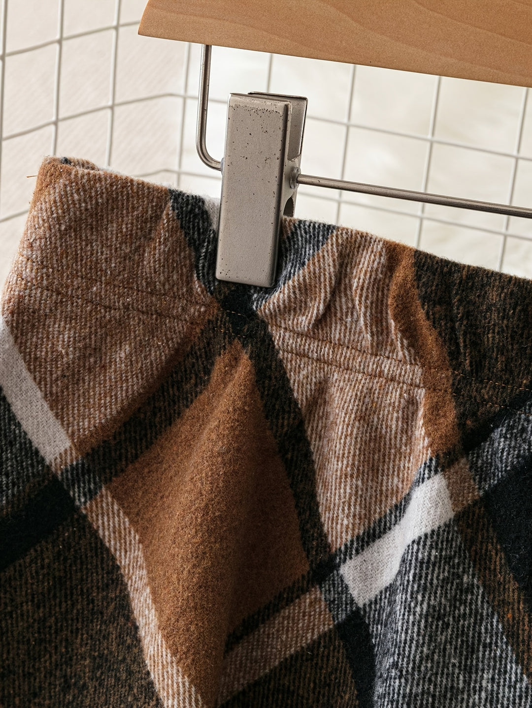 Lorena | Flared A-Line Plaid Skirt
