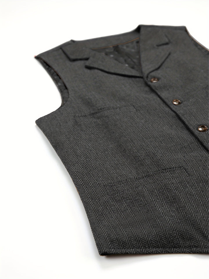 Colton | Heritage Herringbone Vest