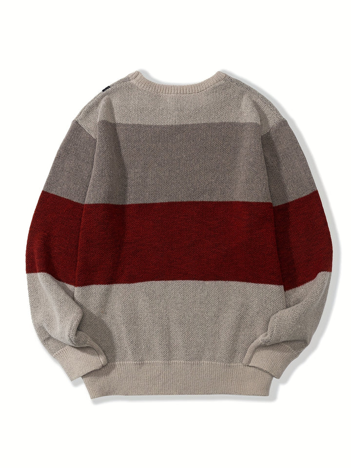 Percy | Color Block Knit Sweater