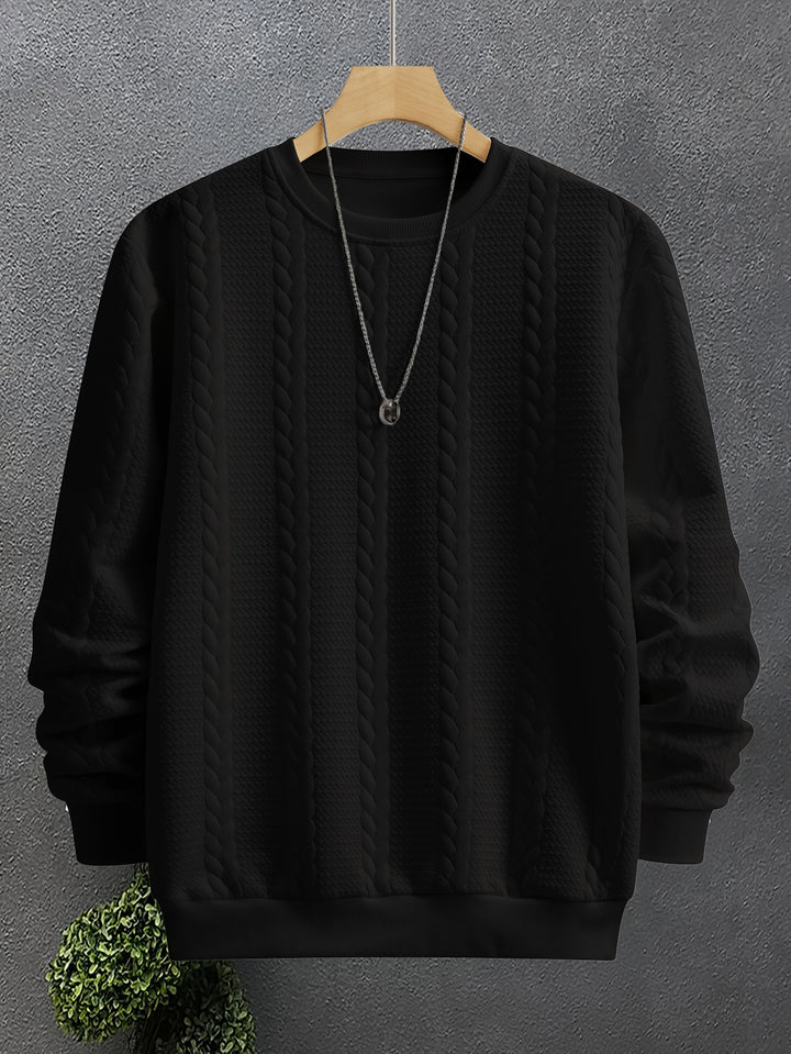 Thatcher | Textured Crew Neck Sweatshirt