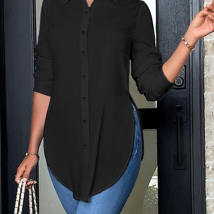 Quinn | Refined Button-Front Blouse