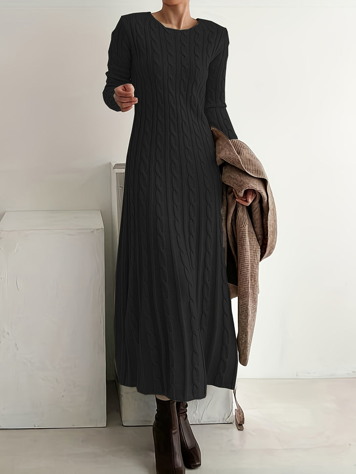 Lucinda | Cable-Knit Maxi Dress