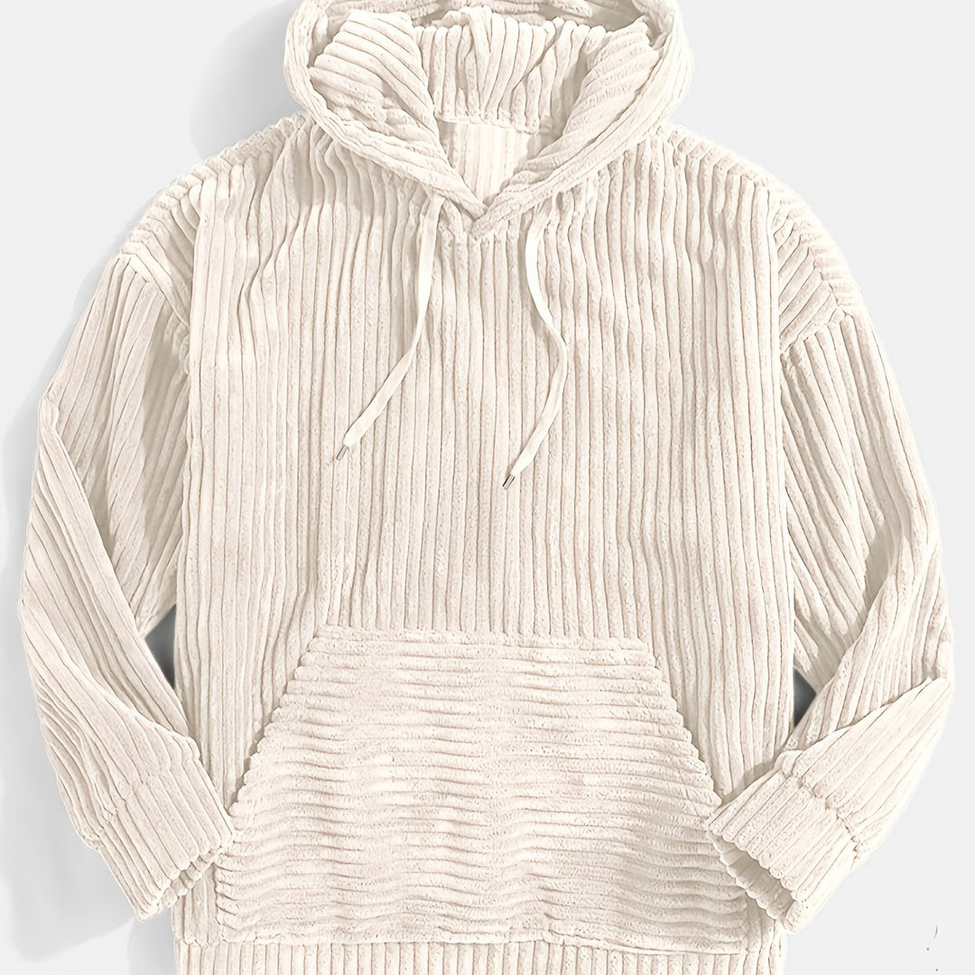 Sebastian | Ribbed Pullover Hoodie