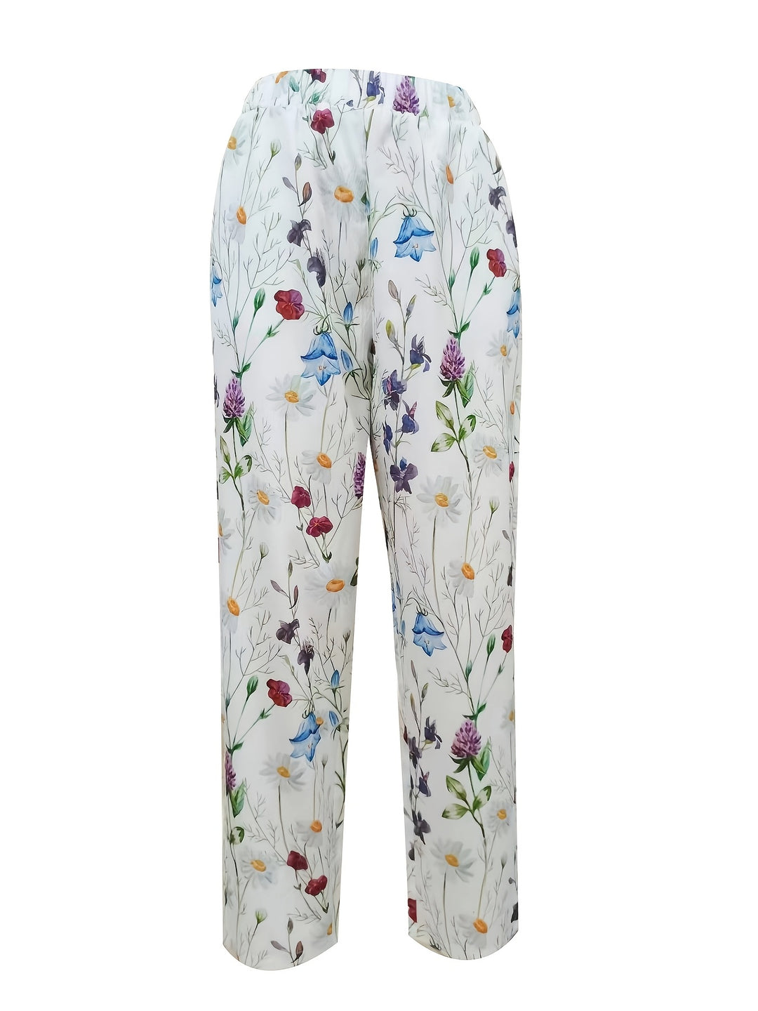 Cecilia | Wildflower Print Tapered Pants