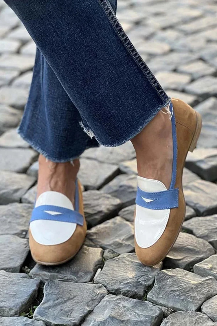 Delaney Elegant Color Block Premium Loafers