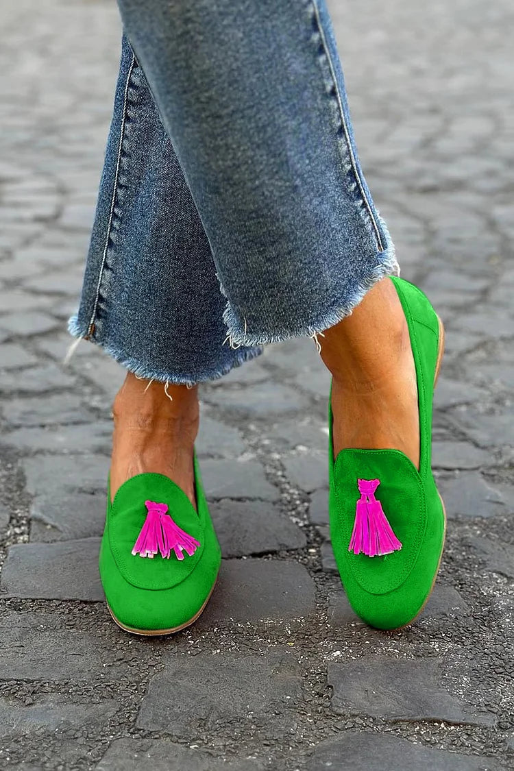 Irene Classic Round Toe Tassel Loafer