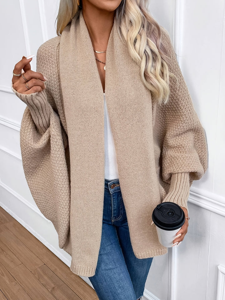 Nora | Relaxed Batwing Open-Front Cardigan