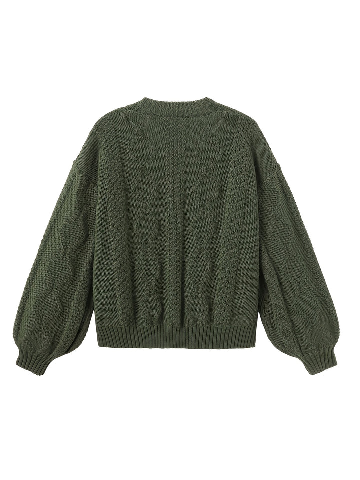 Flora | Floral Embroidered Button Cardigan