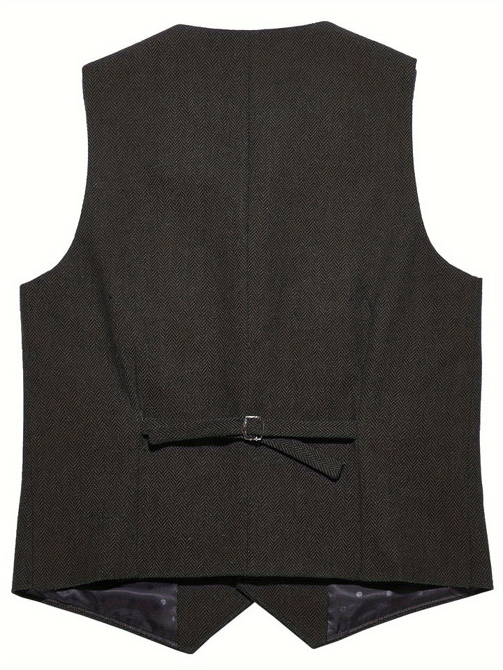 Byron | Refined Herringbone Waistcoat