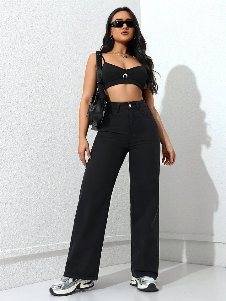 Marguerite Bloom | High-Waisted Wide-Leg Trousers