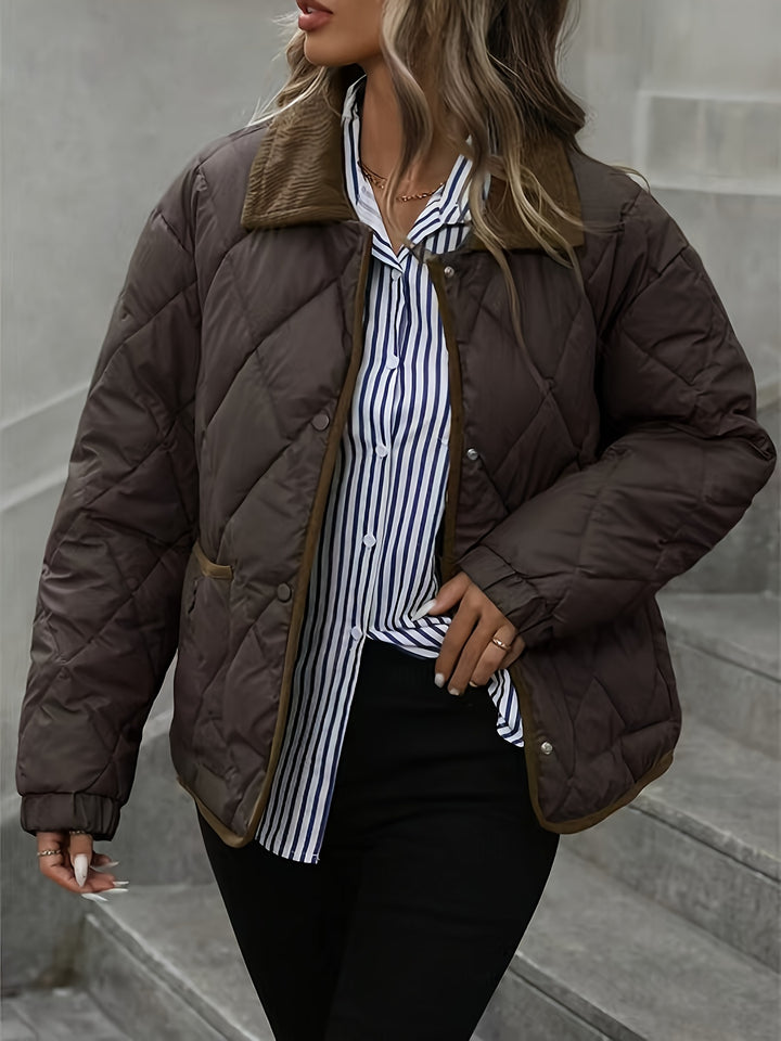 Imogen | Diamond-Quilted Padded Jacket