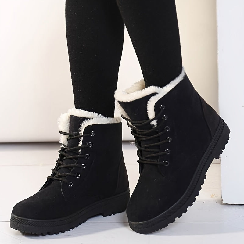 Elsa | Cozy Lace-Up Ankle Boots