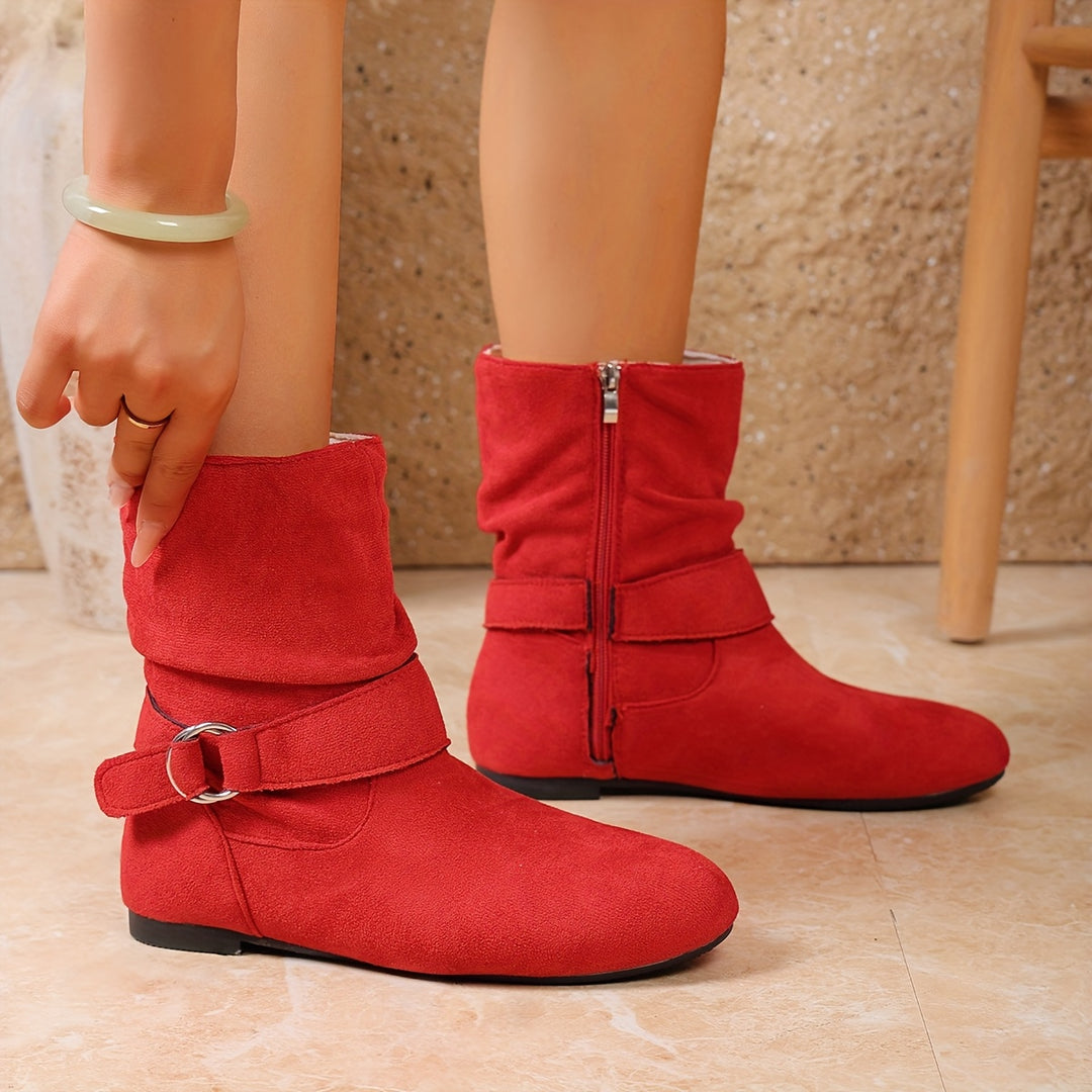 Delaney | Slouch Buckle Boots