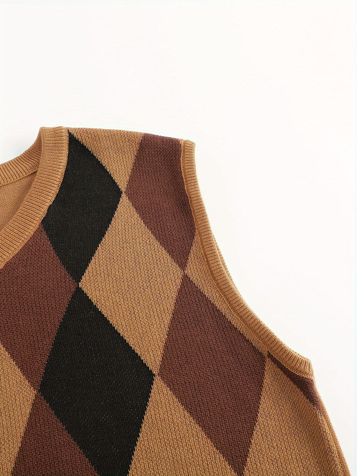 Chandler | Classic Argyle Sweater Vest
