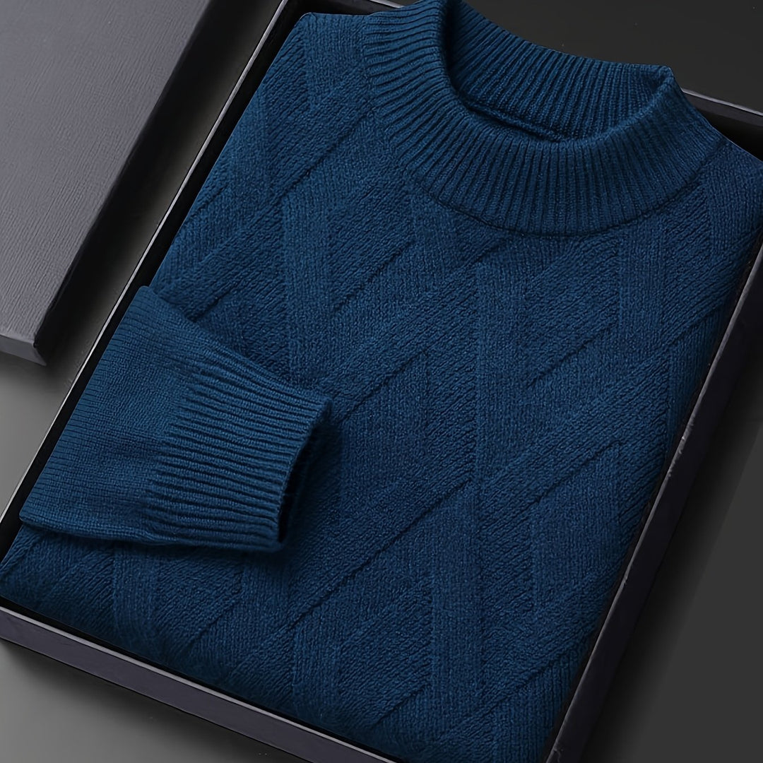 Ellis | Textured Mock-Neck Sweater