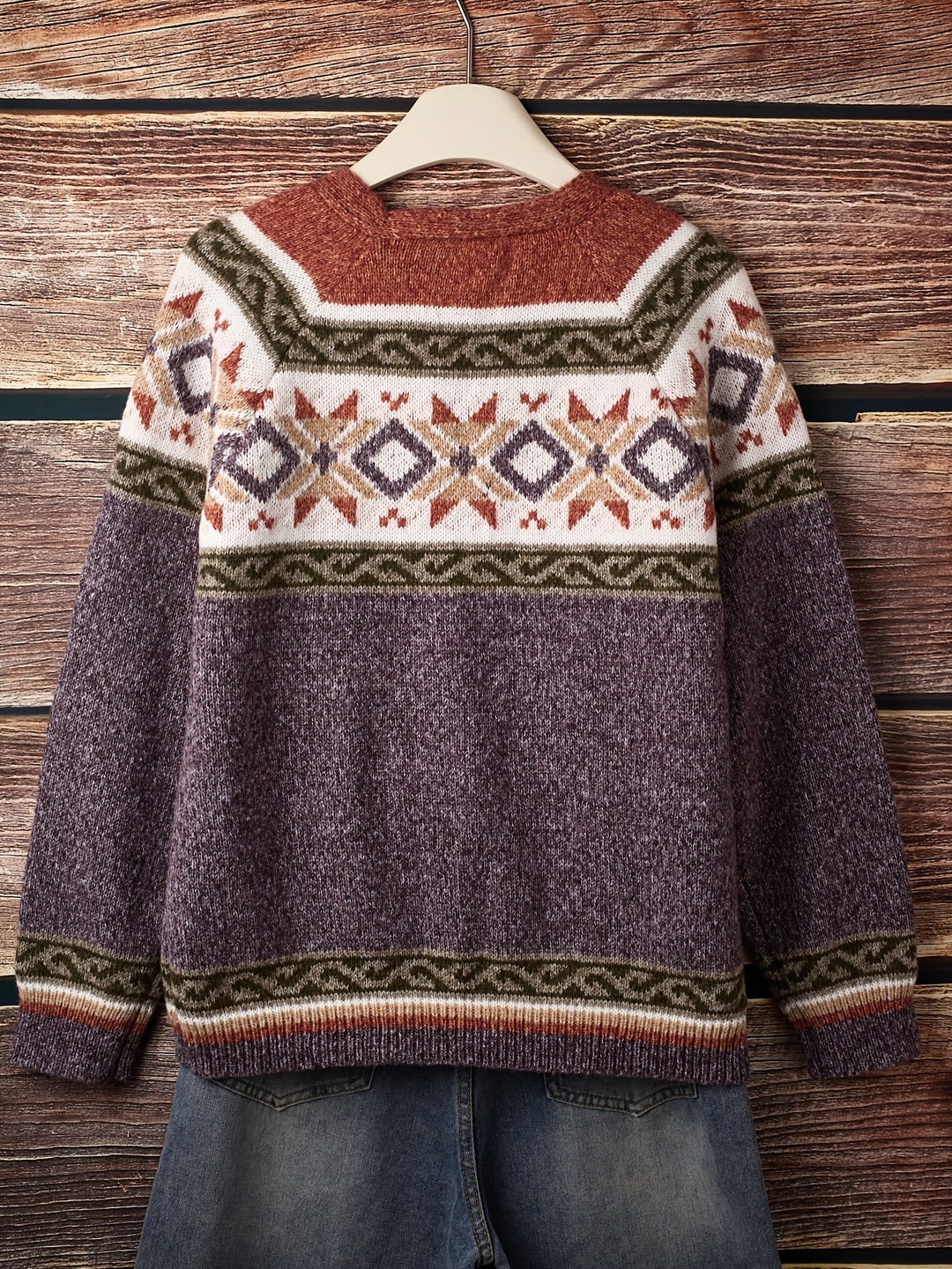Harlow | Patterned Button-Front Cardigan