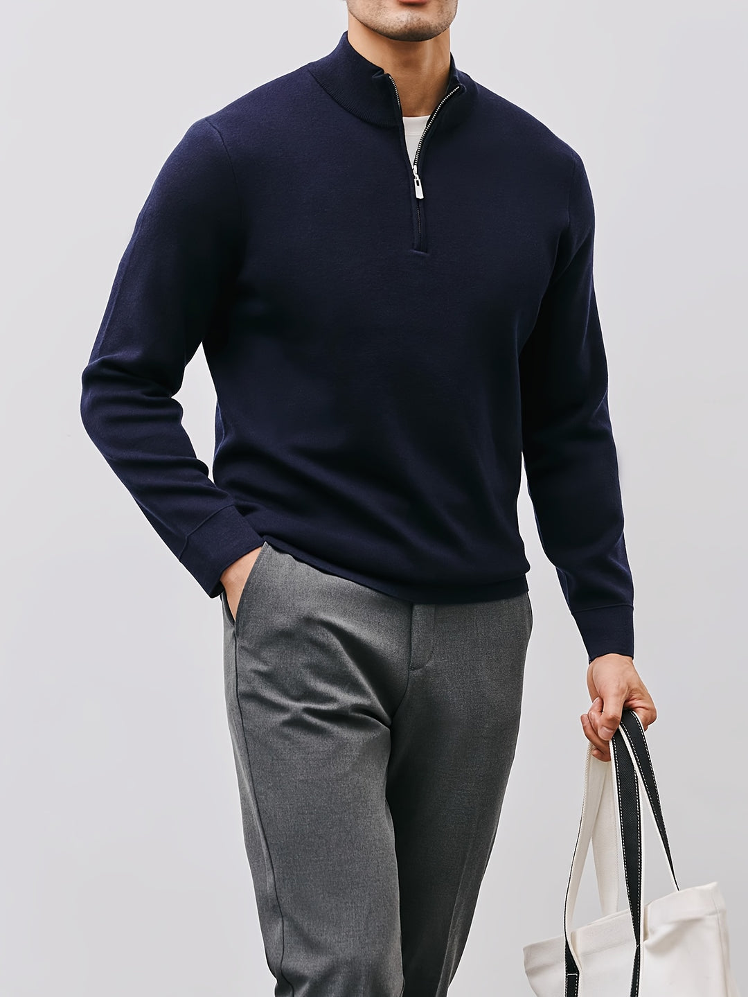 Nathaniel | Refined Quarter-Zip Sweater