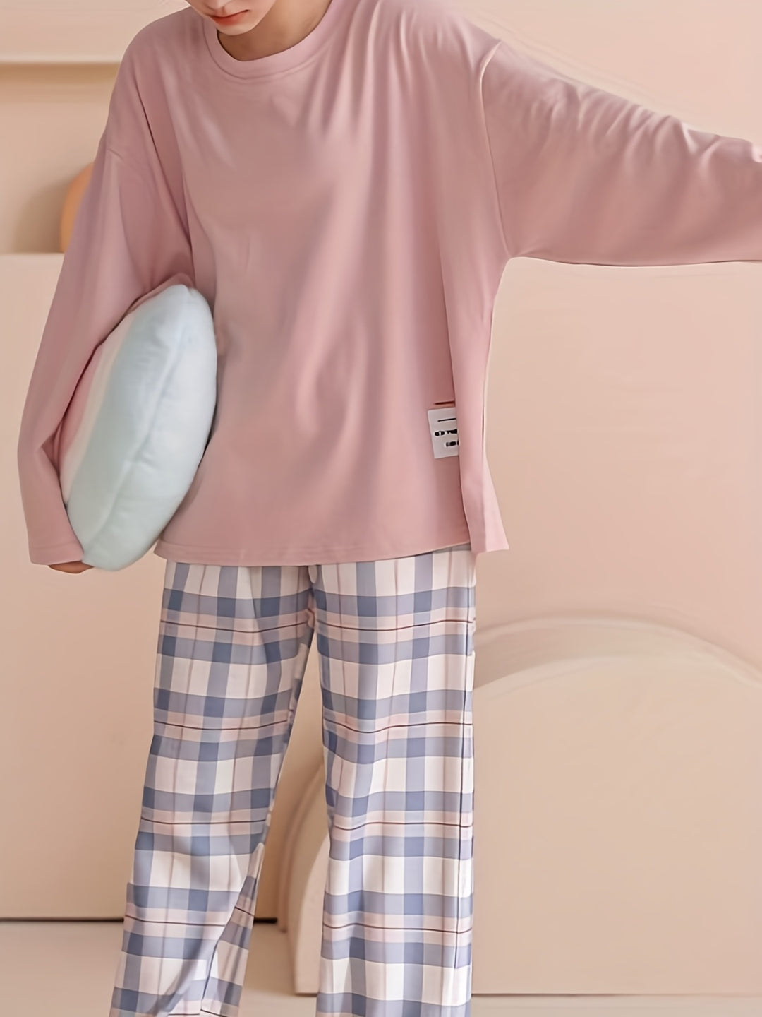 Genevieve | Relaxed Plaid Two-Piece Set