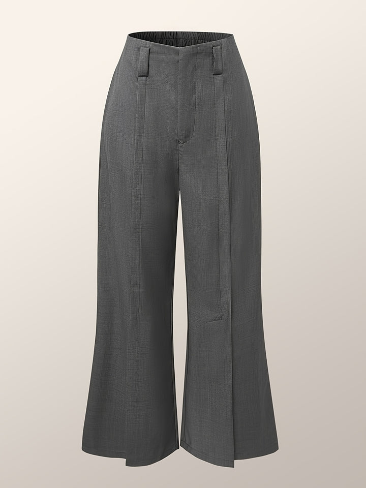 Lorraine | Wide-Leg Slit Trousers