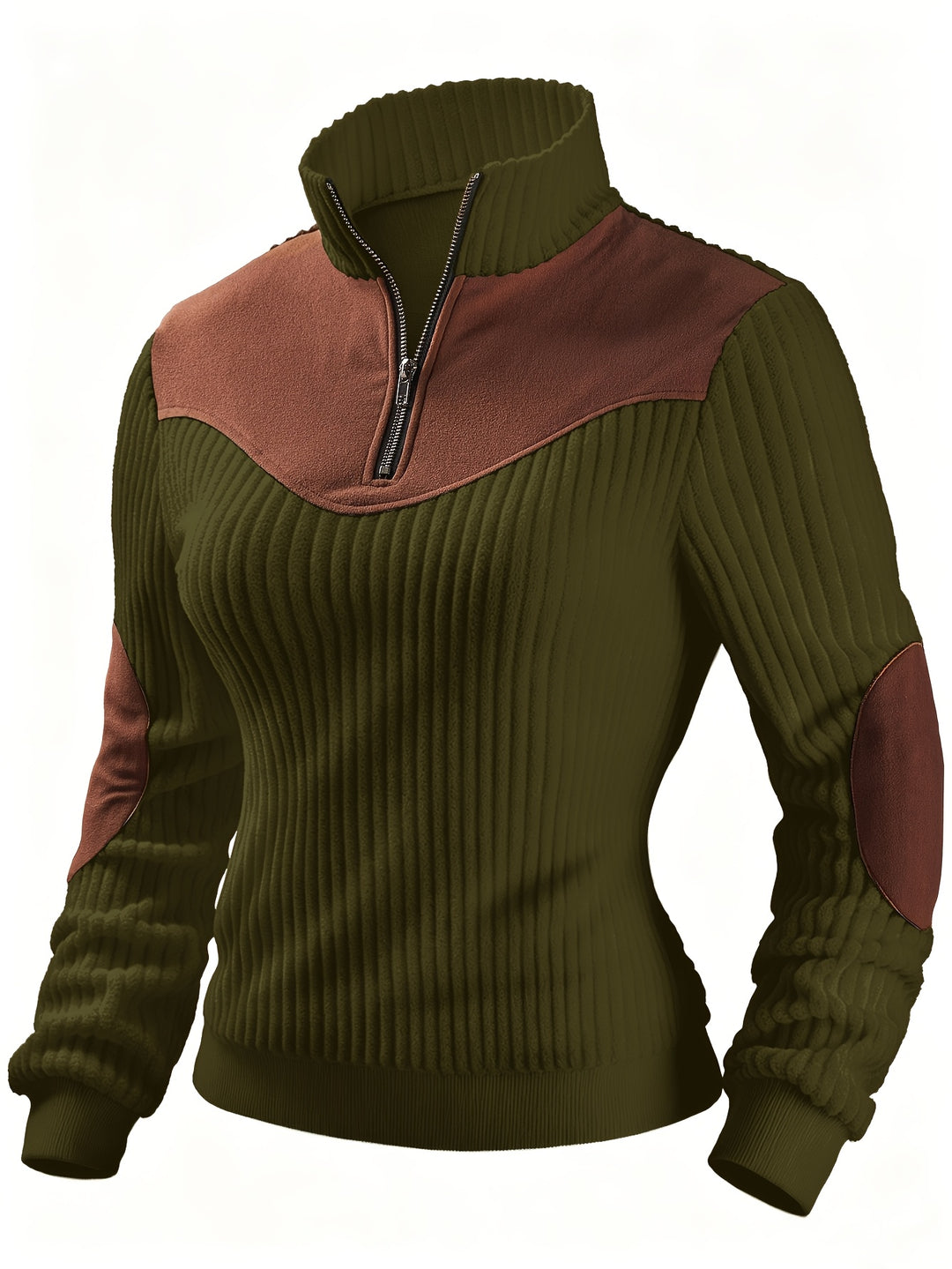 Lucinda | Ribbed Quarter-Zip Pullover