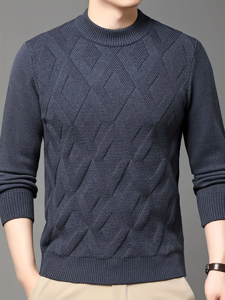 Ellis | Textured Mock-Neck Sweater