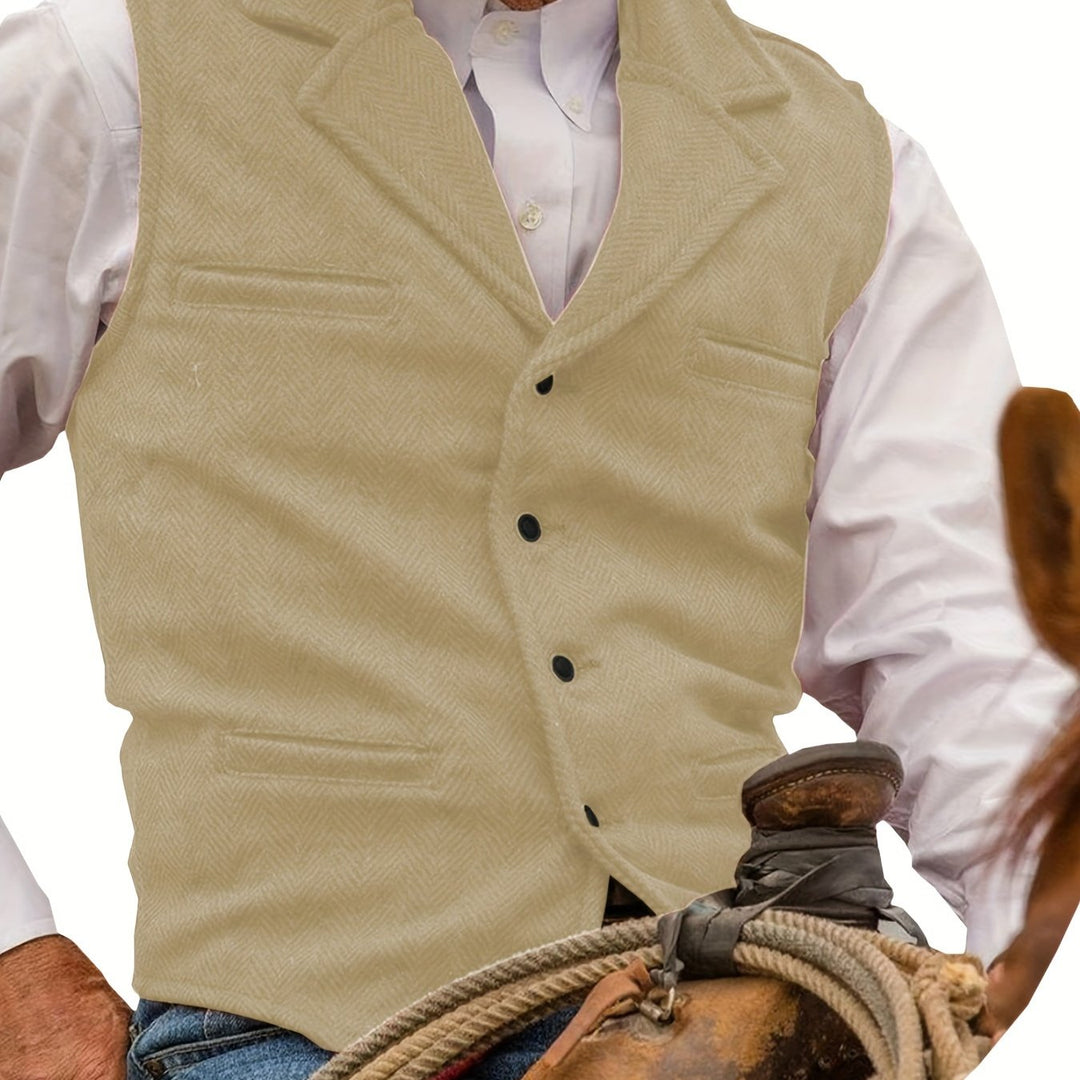 Colton | Heritage Herringbone Vest