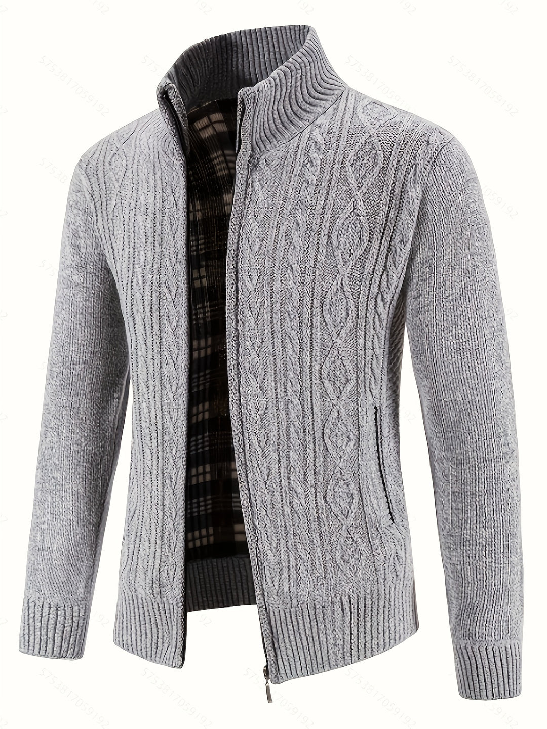 Walter | Textured Full-Zip Cardigan
