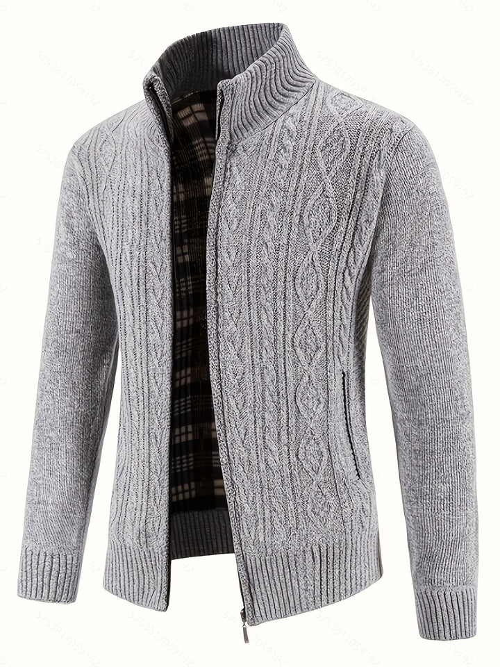 Walter | Textured Full-Zip Cardigan