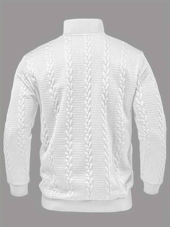 Sterling | Textured Stand-Collar Pullover