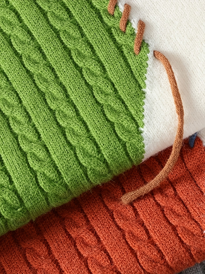 Tristan | Color-Block Knit Sweater