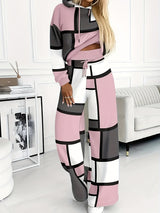 Regina | Modern Color-Block Two-Piece Set