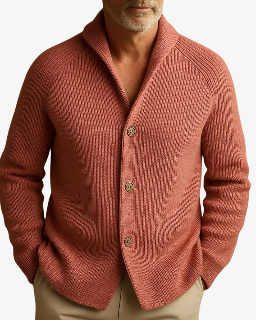Elliot | Tailored Button-Front Knit Cardigan