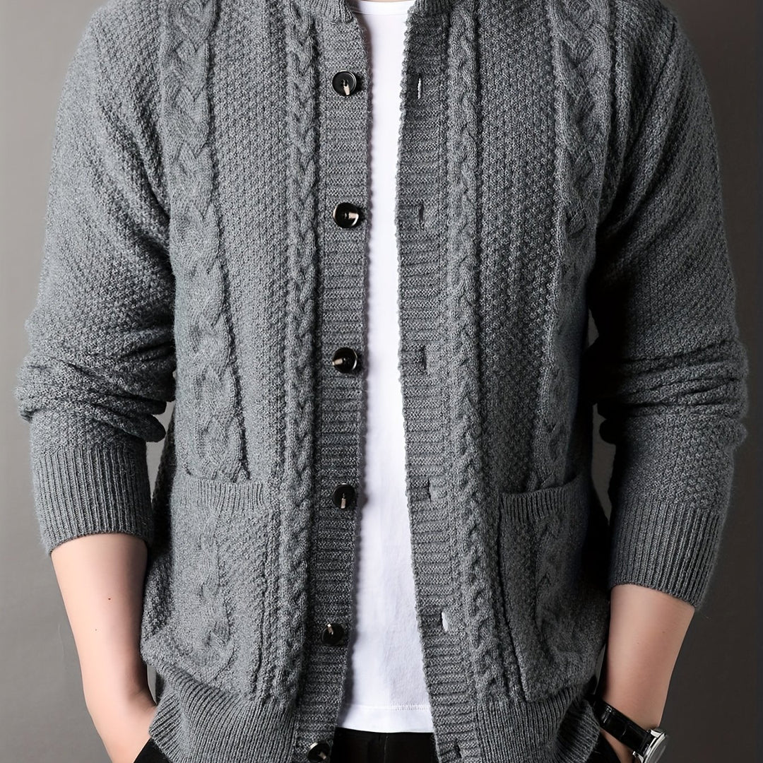 Sinclair | Textured Button-Front Cardigan